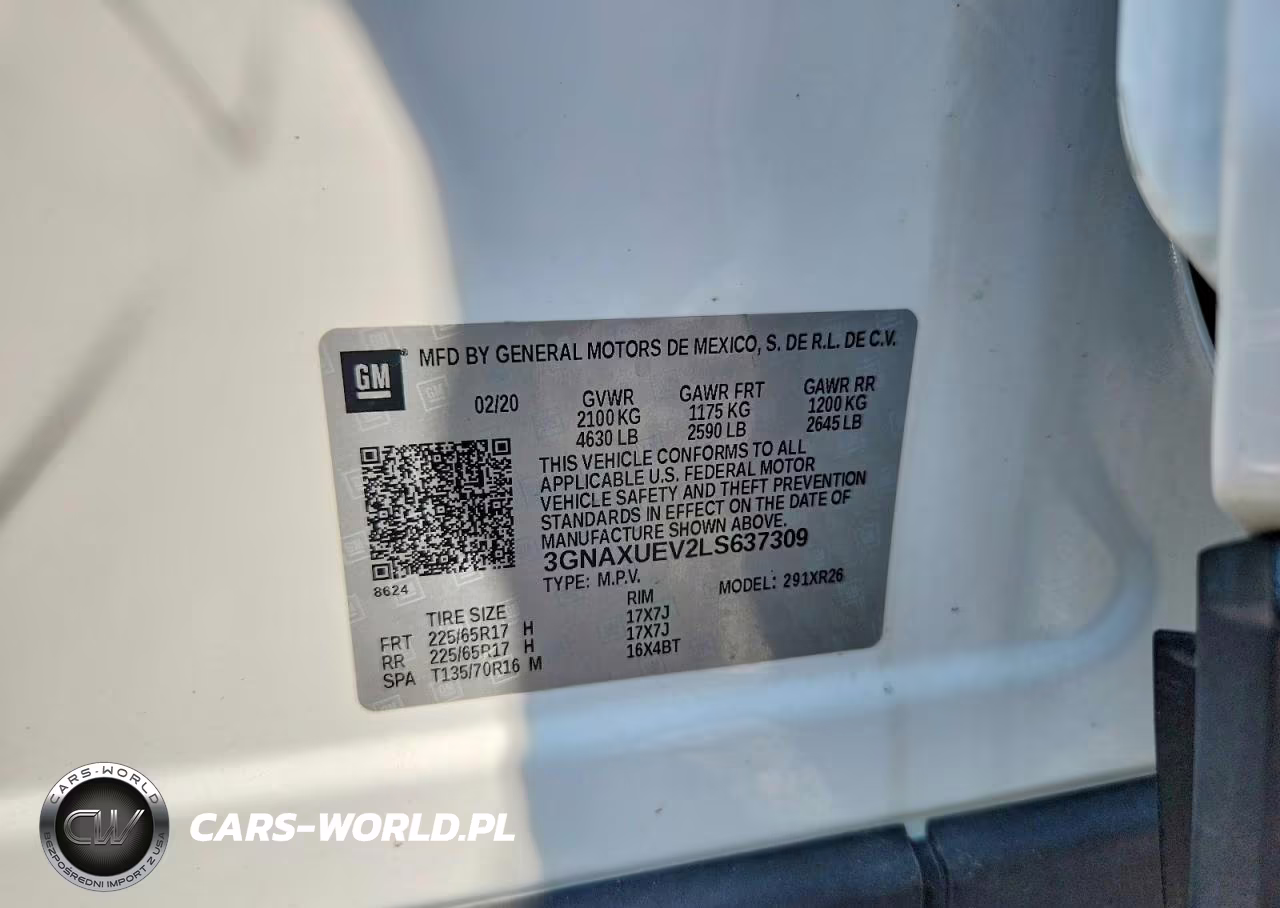 2020 Chevrolet Equinox Lt VIN:3GNAXUEV2LS637309 - 12
