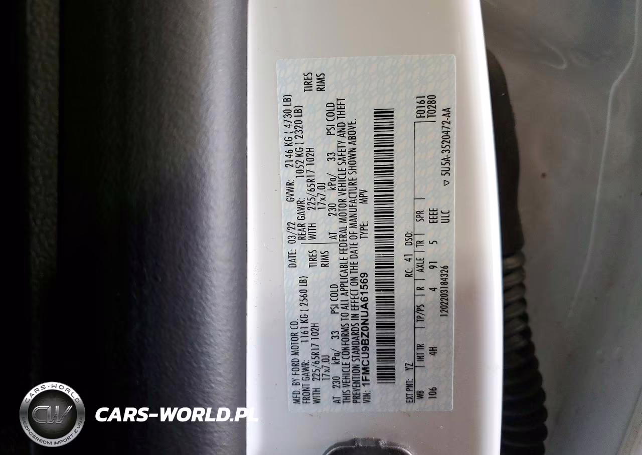 2022 Ford Escape Se VIN:1FMCU9BZ0NUA61569 - 14