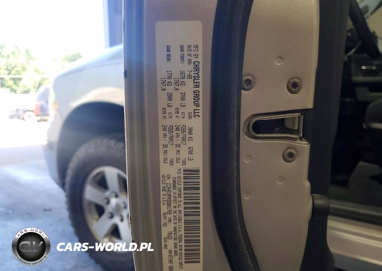2009 Dodge Ram 1500 VIN:1D3HB18PX9S801709 - 12