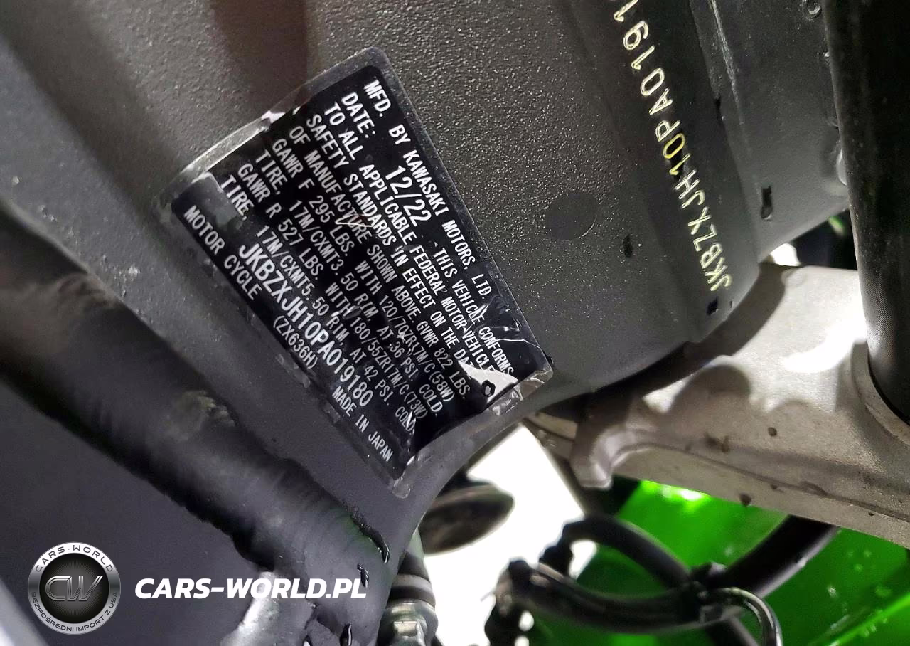 2023 Kawasaki Zx636 K VIN:JKBZXJH10PA019180 - 9