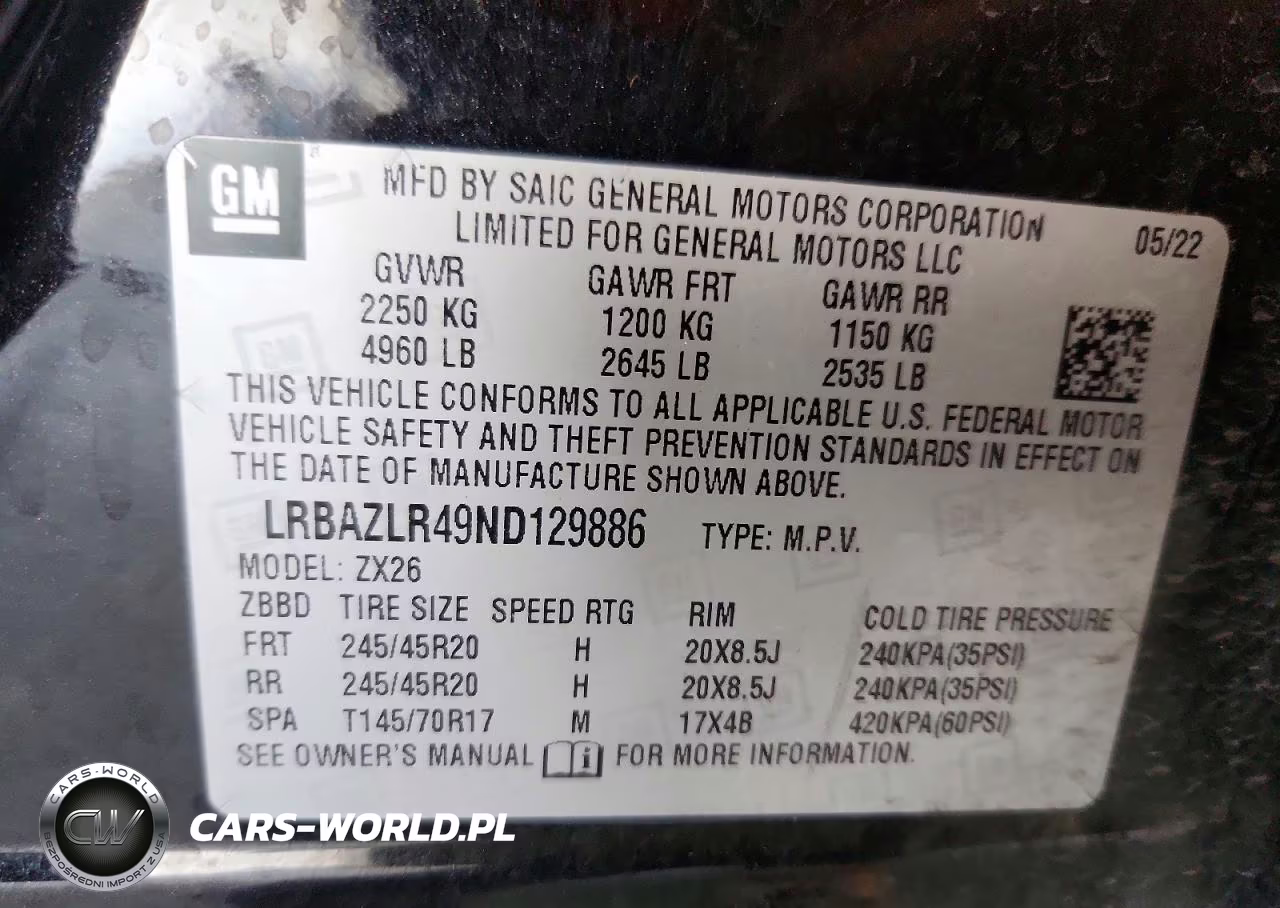 2022 Buick Envision Preferred VIN:LRBAZLR49ND129886 - 14