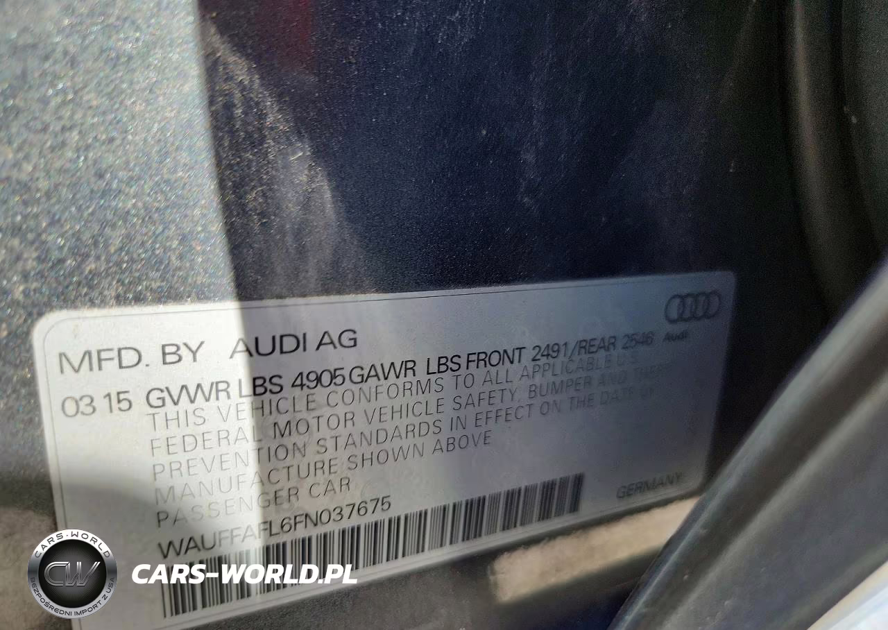 2015 Audi A4 Premium Plus VIN:WAUFFAFL6FN037675 - 12