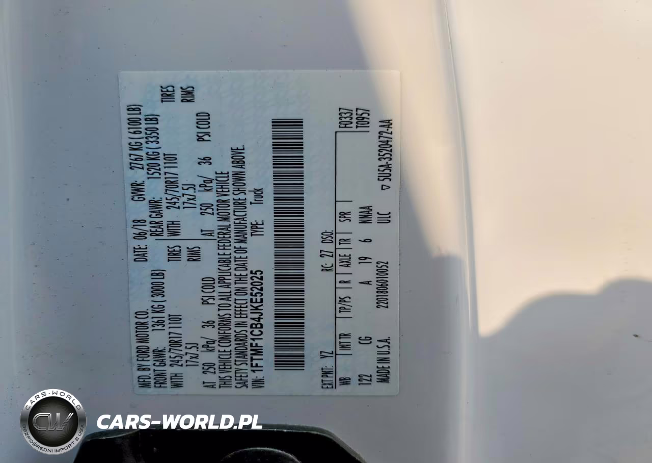 2018 Ford F150 VIN:1FTMF1CB4JKE52025 - 12