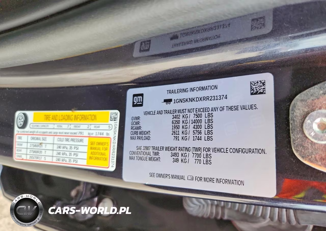2024 Chevrolet Tahoe K1500 Lt VIN:1GNSKNKDXRR231374 - 13