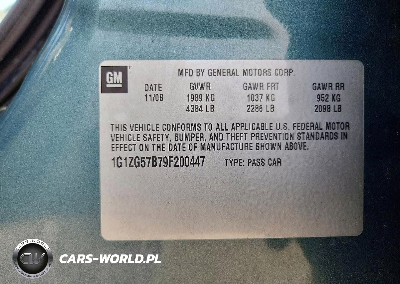 2009 Chevrolet Malibu Ls VIN:1G1ZG57B79F200447 - 12