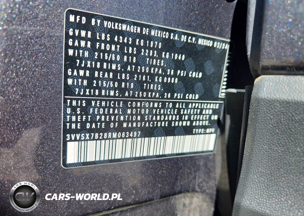 2024 Volkswagen Taos Se VIN:3VVSX7B28RM063497 - 13