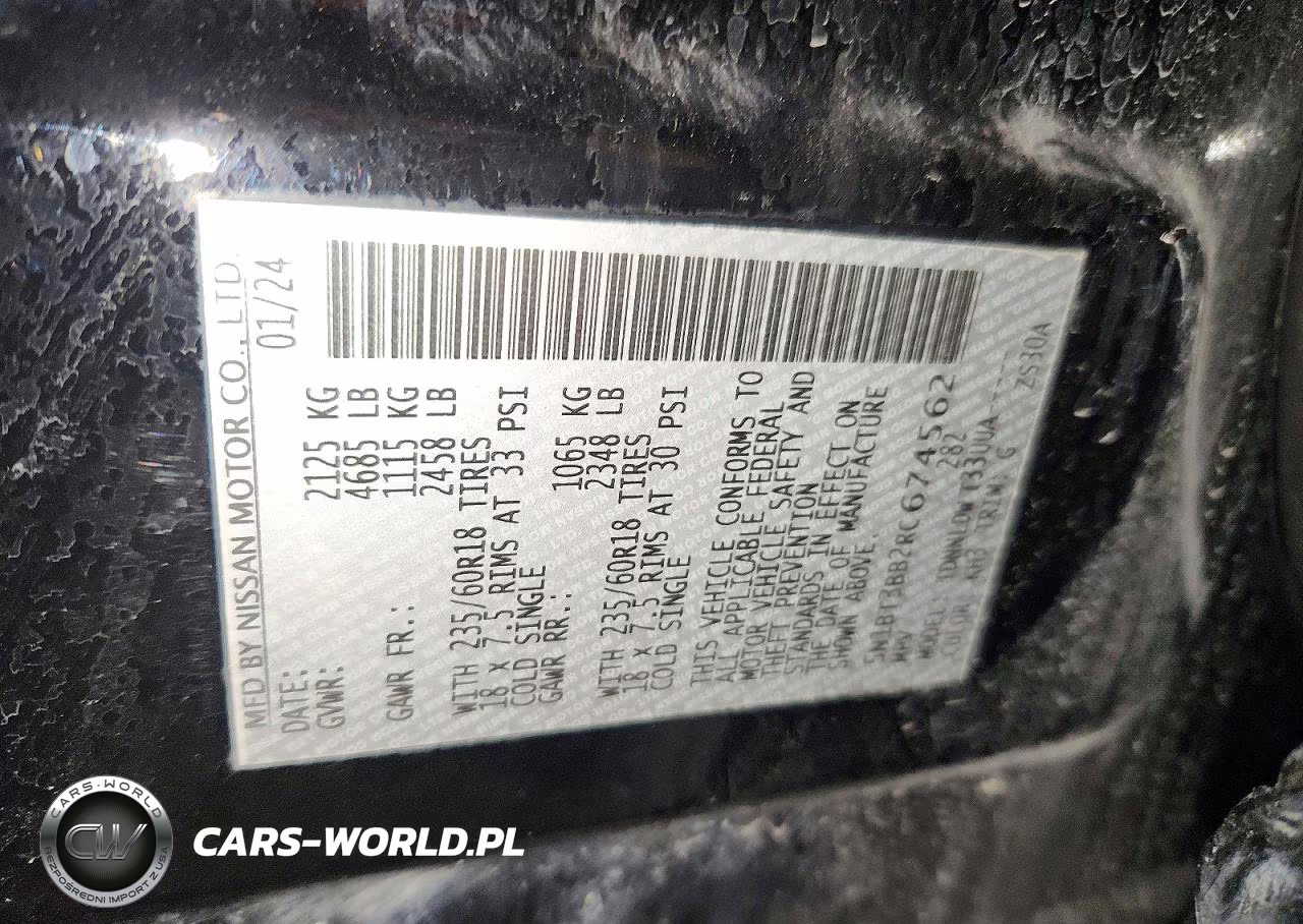 2024 Nissan Rogue Sv VIN:5N1BT3BB2RC674562 - 13