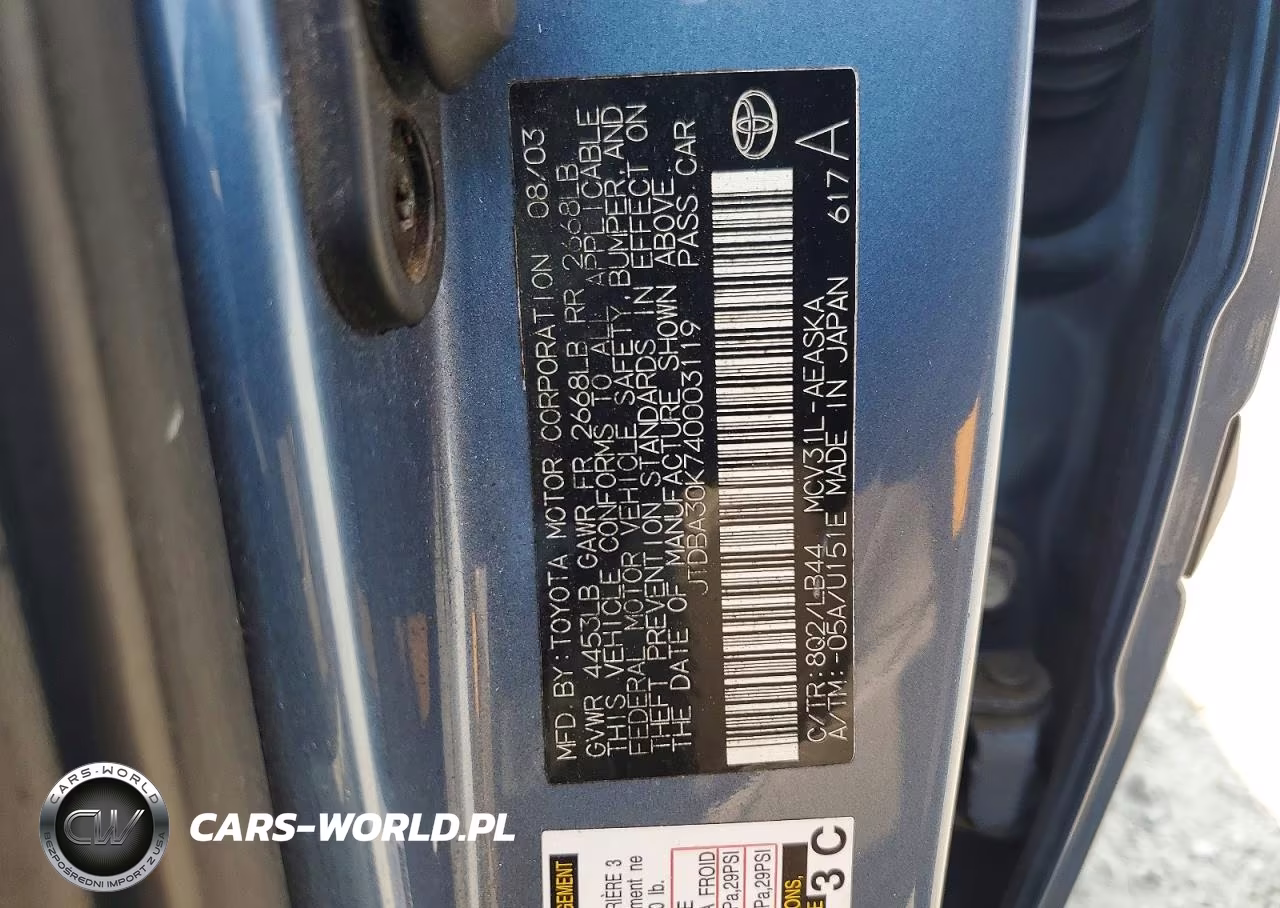 2004 Toyota Camry Se V6 VIN:JTDBA30K740003119 - 12