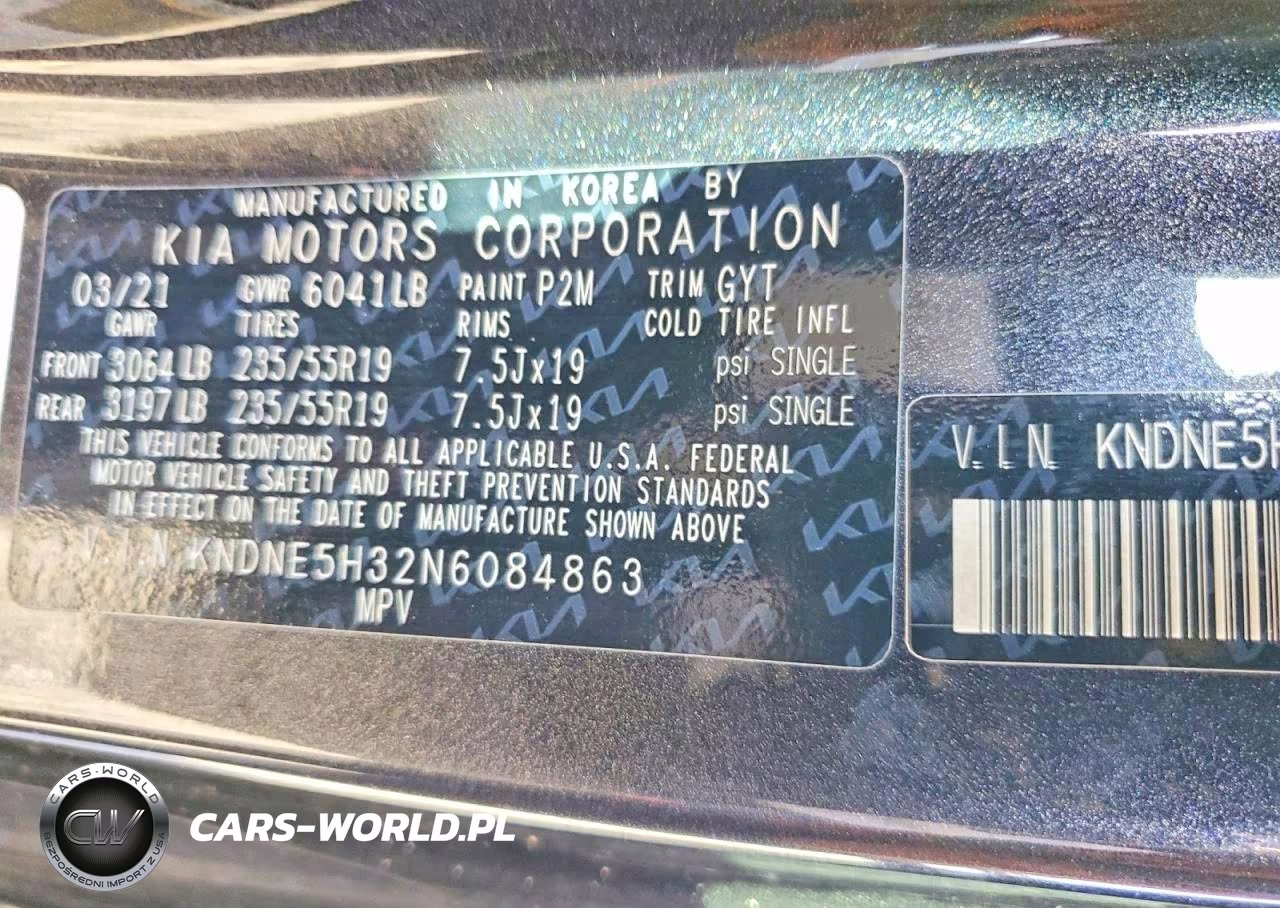 2022 Kia Carnival Sx Prestige VIN:KNDNE5H32N6084863 - 13