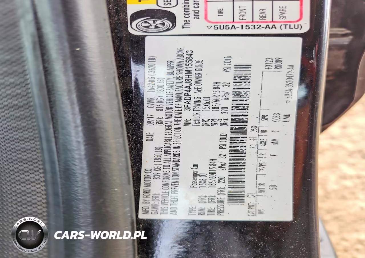 2017 Ford Fiesta S VIN:3FADP4AJ8HM155843 - 12