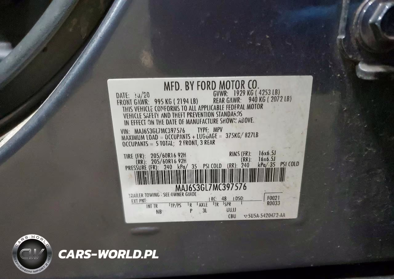 2021 Ford Ecosport Se VIN:MAJ6S3GL7MC397576 - 13