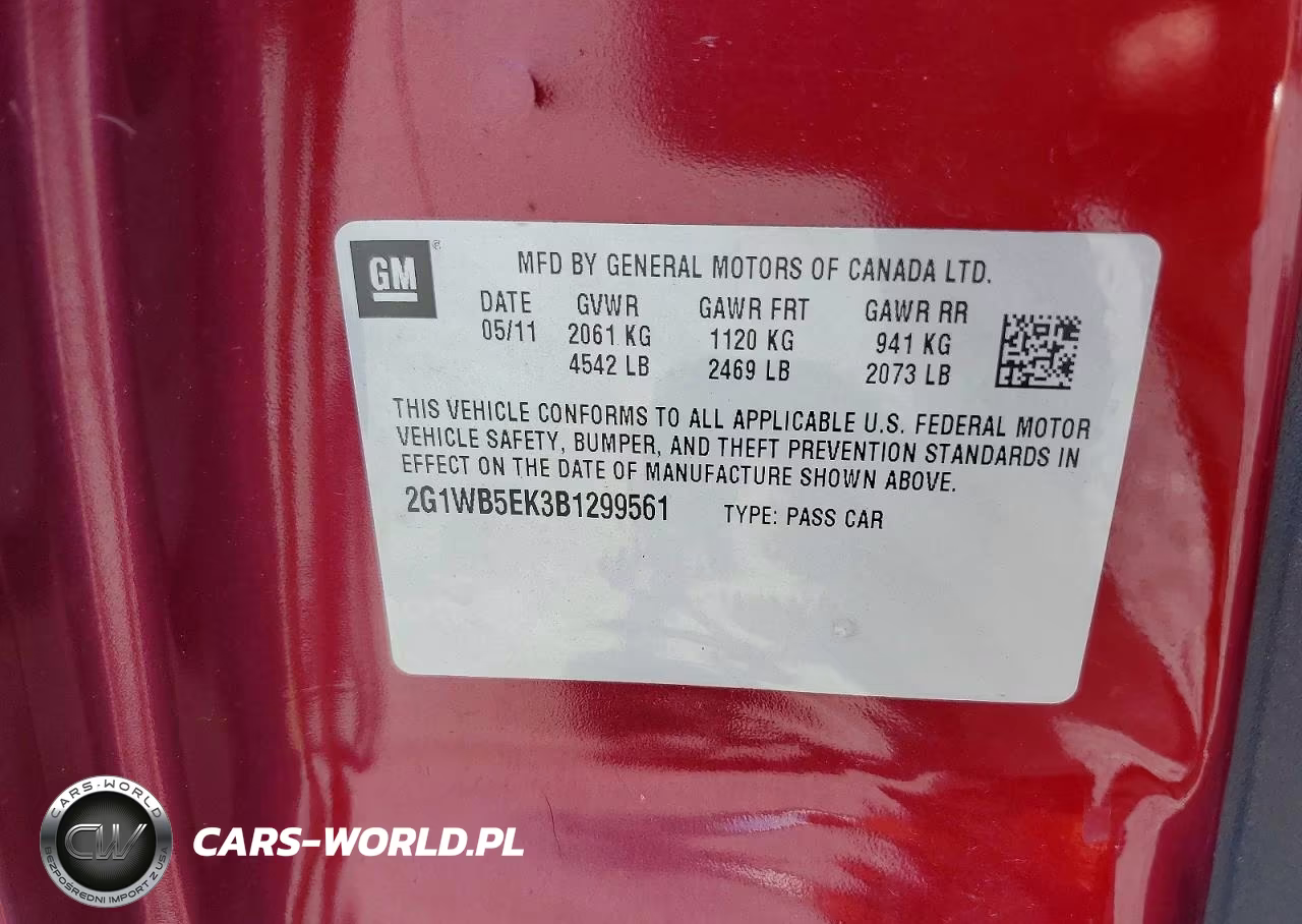 2011 Chevrolet Impala Lt VIN:2G1WB5EK3B1299561 - 12
