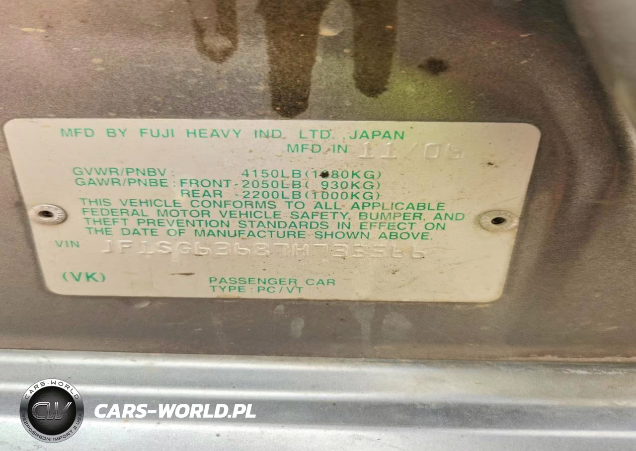 2007 Subaru Forester 2.5X VIN:JF1SG63687H733566 - 14