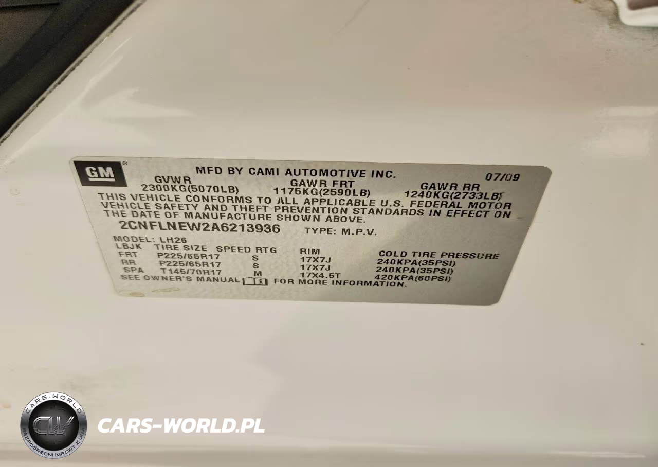 2010 Chevrolet Equinox Lt VIN:2CNFLNEW2A6213936 - 14
