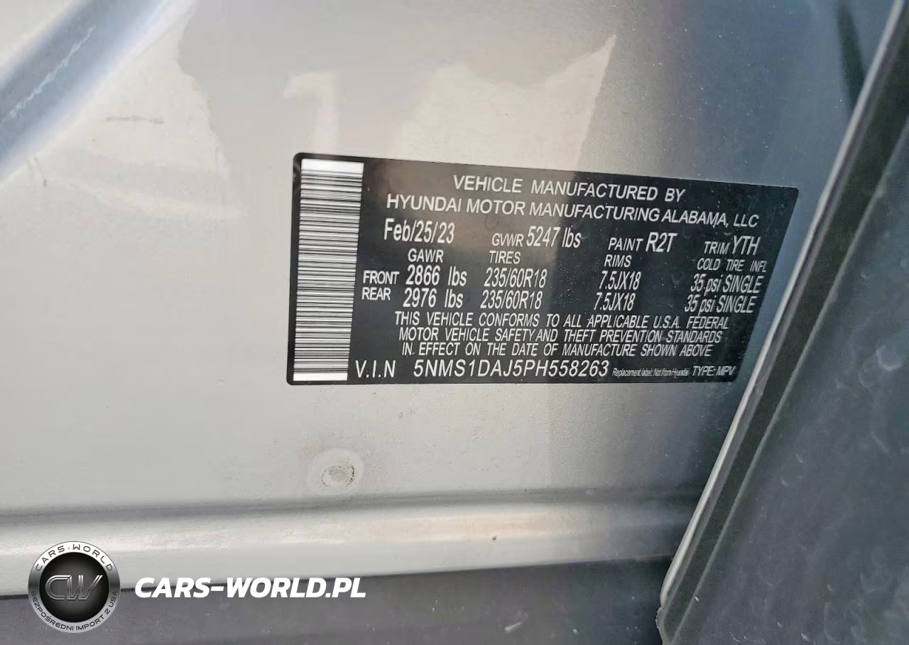 2023 Hyundai Santa Fe Se VIN:5NMS1DAJ5PH558263 - 13
