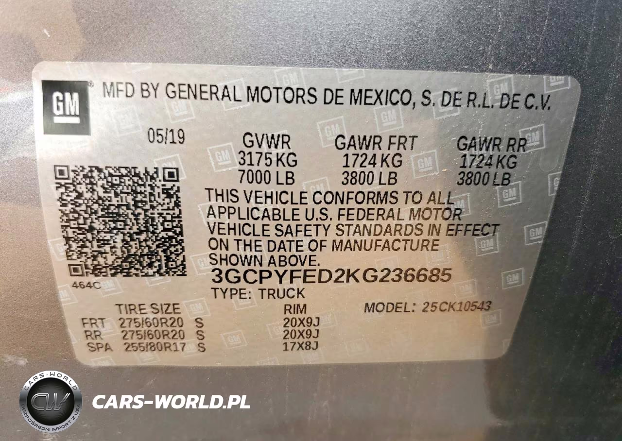 2019 Chevrolet Silverado K1500 Lt Trail Boss VIN:3GCPYFED2KG236685 - 12