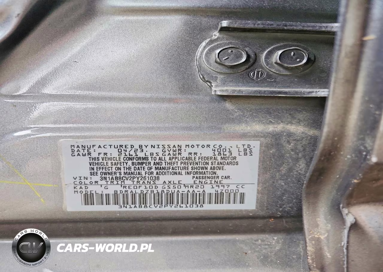2023 Nissan Sentra Sv VIN:3N1AB8CV2PY261038 - 12