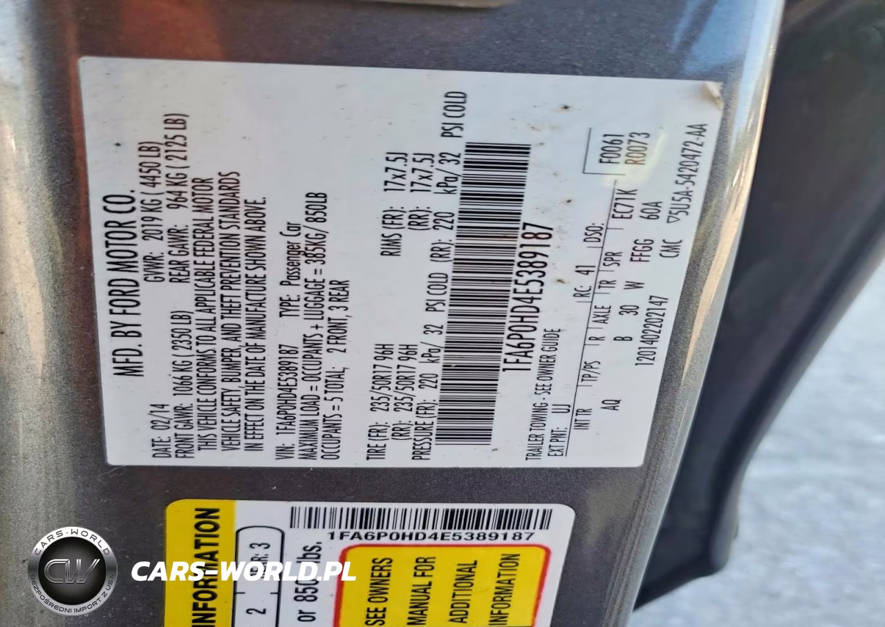 2014 Ford Fusion Se VIN:1FA6P0HD4E5389187 - 12
