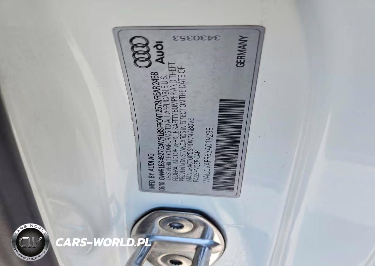 2011 Audi S5 Premium Plus VIN:WAUCVAFR6BA019298 - 12