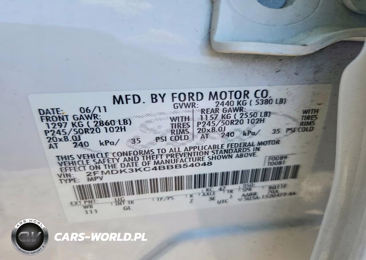 2011 Ford Edge Limited VIN:2FMDK3KC4BBB54048 - 14