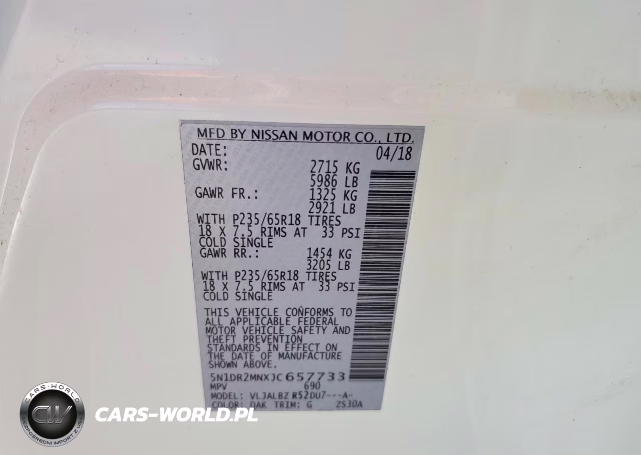2018 Nissan Pathfinder S VIN:5N1DR2MNXJC657733 - 13