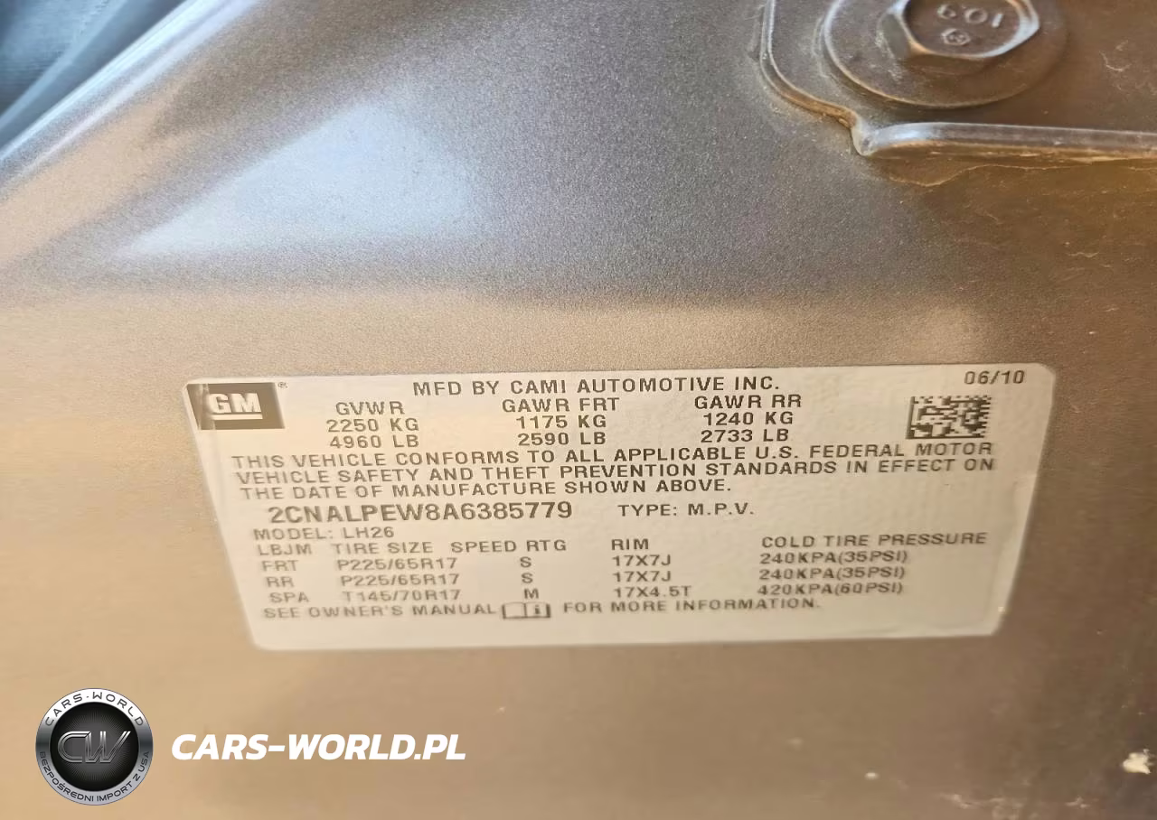 2010 Chevrolet Equinox Lt VIN:2CNALPEW8A6385779 - 14