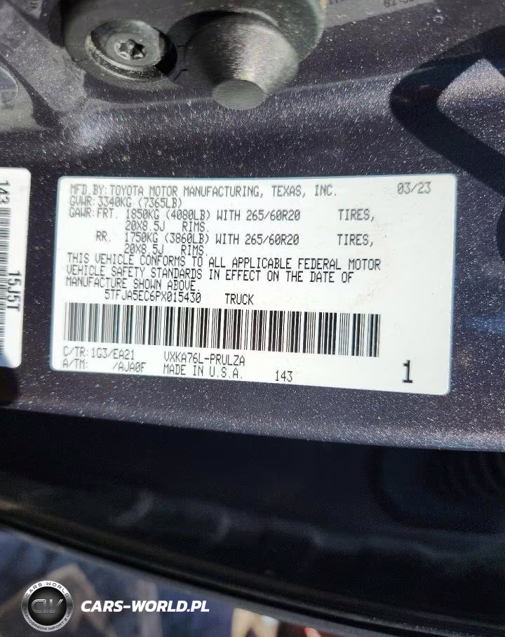 2023 Toyota Tundra Crewmax Limited VIN:5TFJA5EC6PX015430 - 13