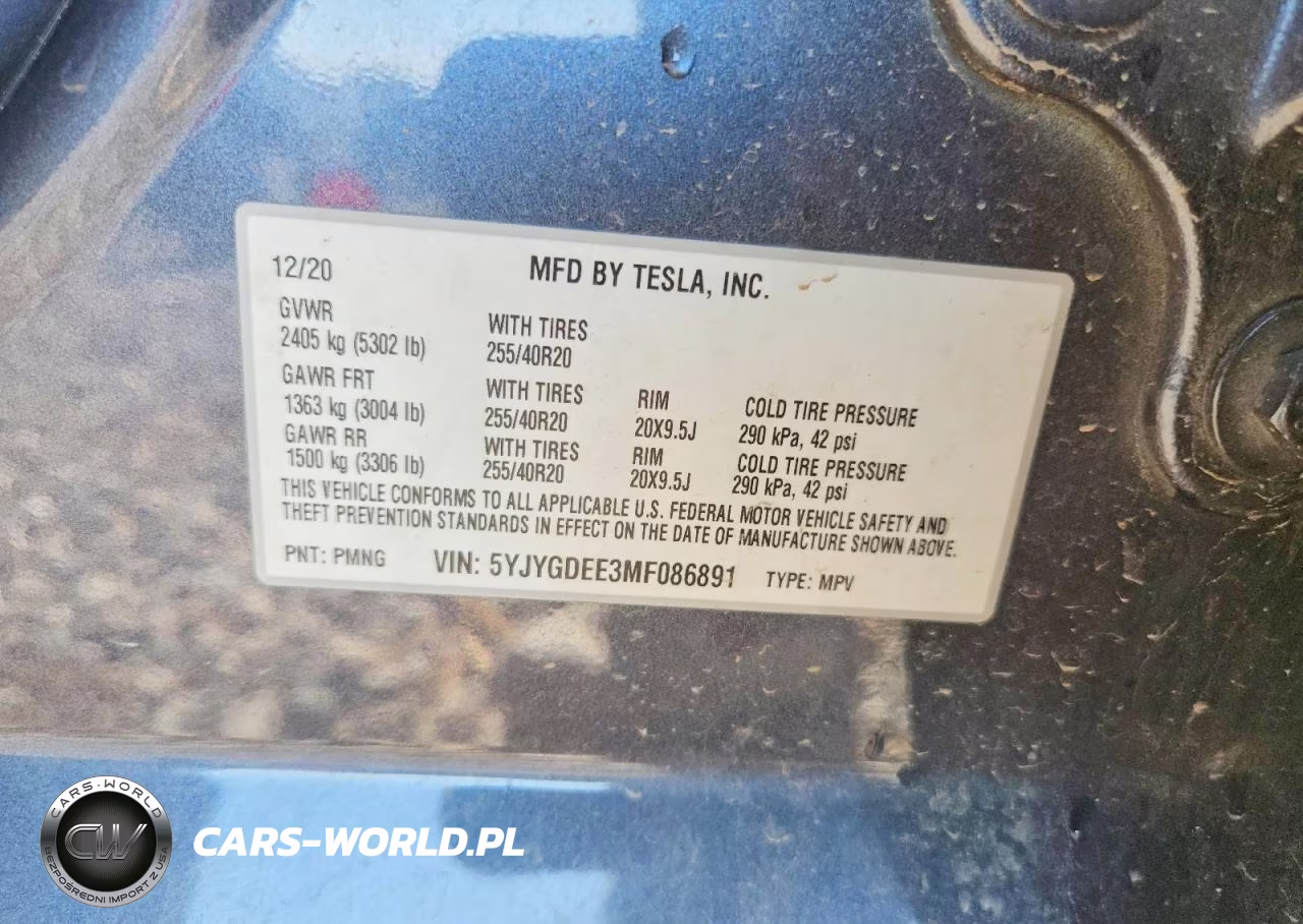 2021 Tesla Model Y VIN:5YJYGDEE3MF086891 - 12