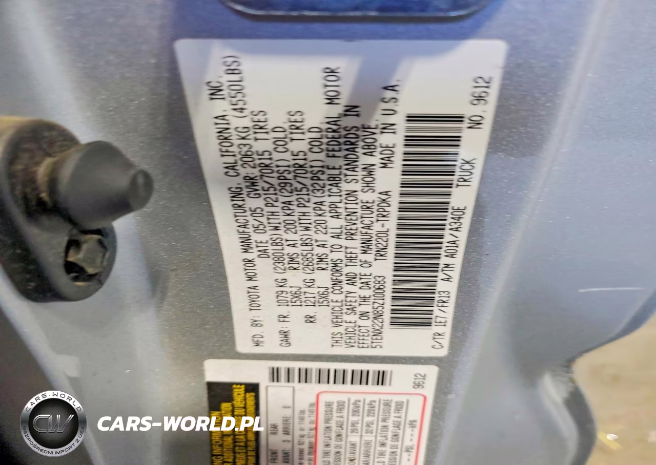 2005 Toyota Tacoma VIN:5TENX22N85Z100683 - 12