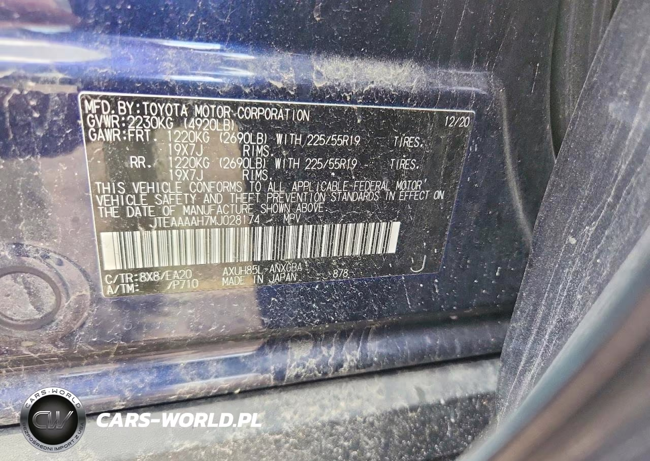 2021 Toyota Venza Xle VIN:JTEAAAAH7MJ028174 - 13