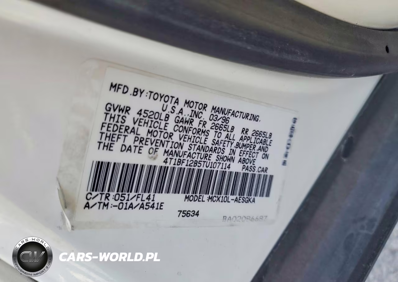 1996 Toyota Avalon Xls VIN:4T1BF12B5TU107114 - 12