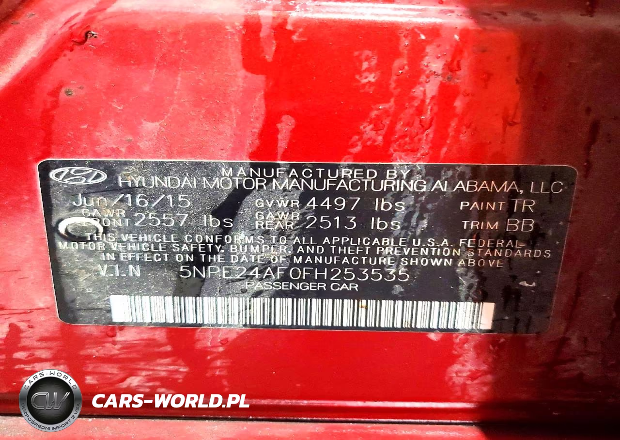 2015 Hyundai Sonata Se VIN:5NPE24AF0FH253535 - 12