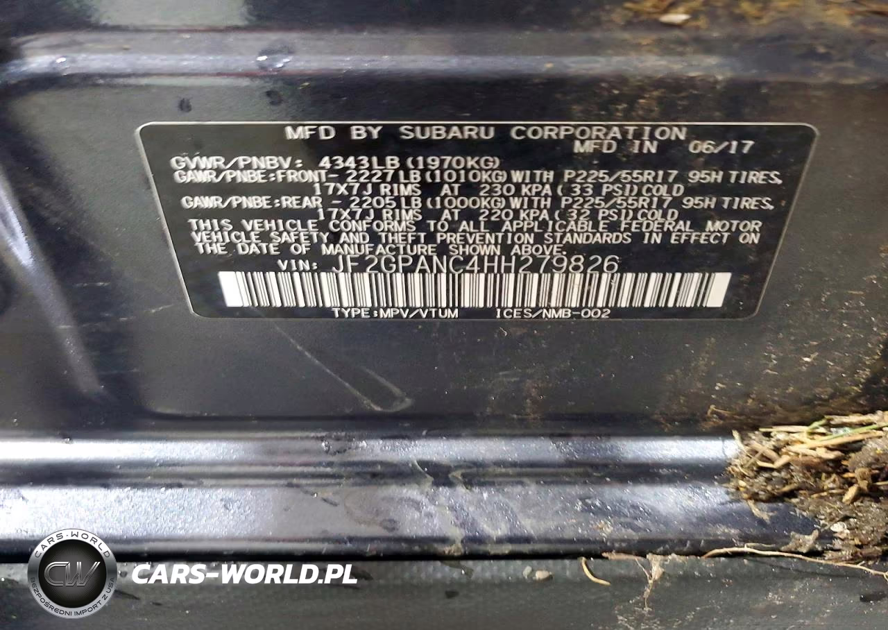 2017 Subaru Crosstrek Limited VIN:JF2GPANC4HH279826 - 12