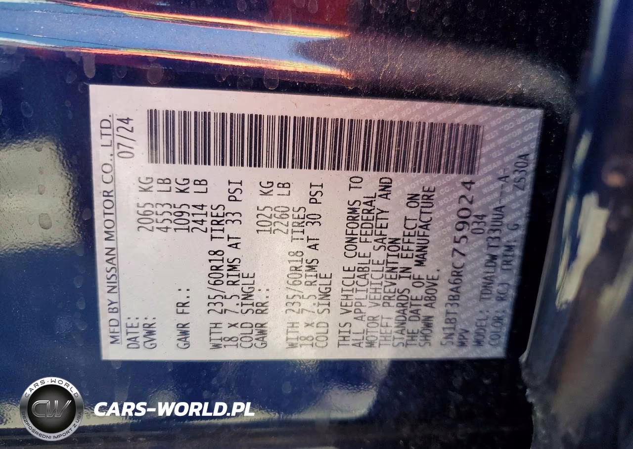 2024 Nissan Rogue Sv VIN:5N1BT3BA6RC759024 - 13