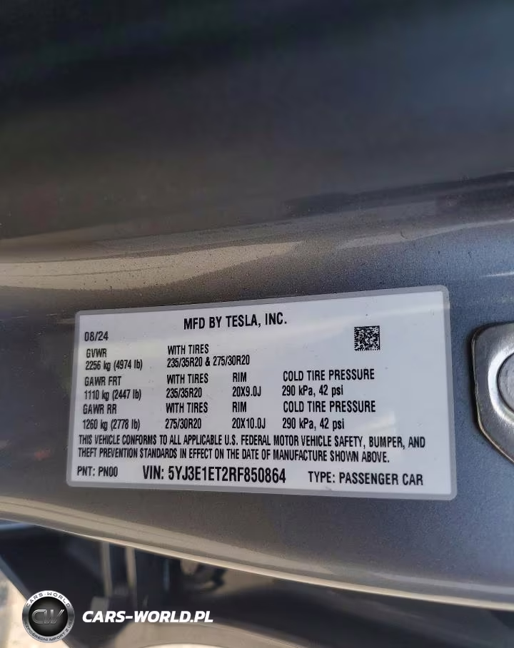 2024 Tesla Model 3 VIN:5YJ3E1ET2RF850864 - 13