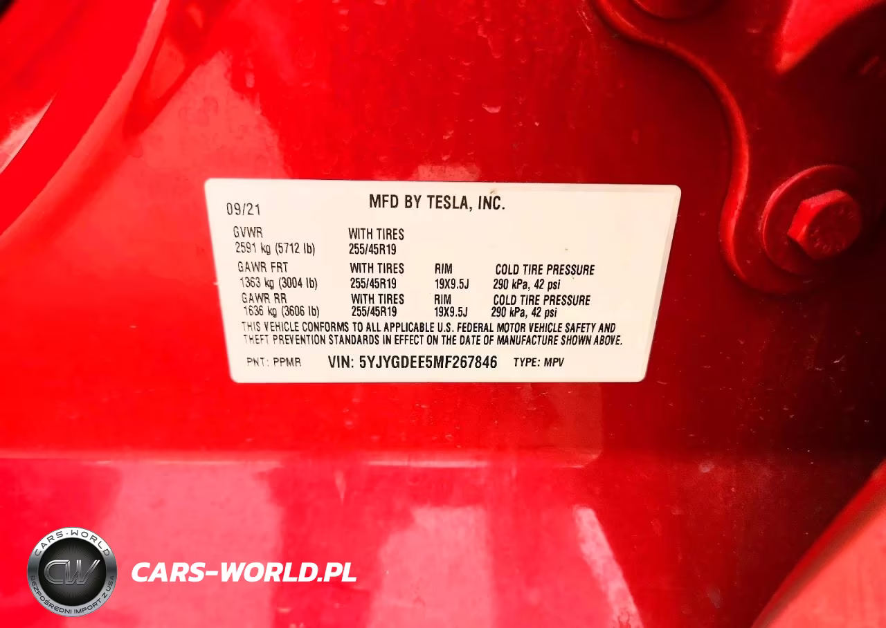 2021 Tesla Model Y VIN:5YJYGDEE5MF267846 - 12