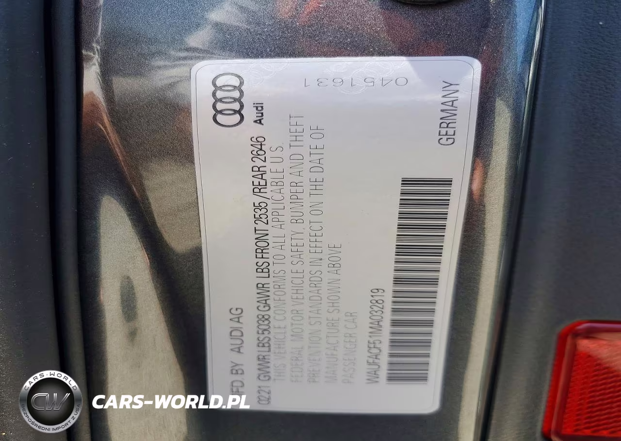 2021 Audi A5 Premium Plus 45 VIN:WAUFACF51MA032819 - 12