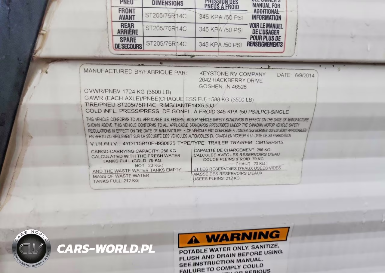 2015 Cole Cts15Bh VIN:4YDT15B10FH930825 - 10