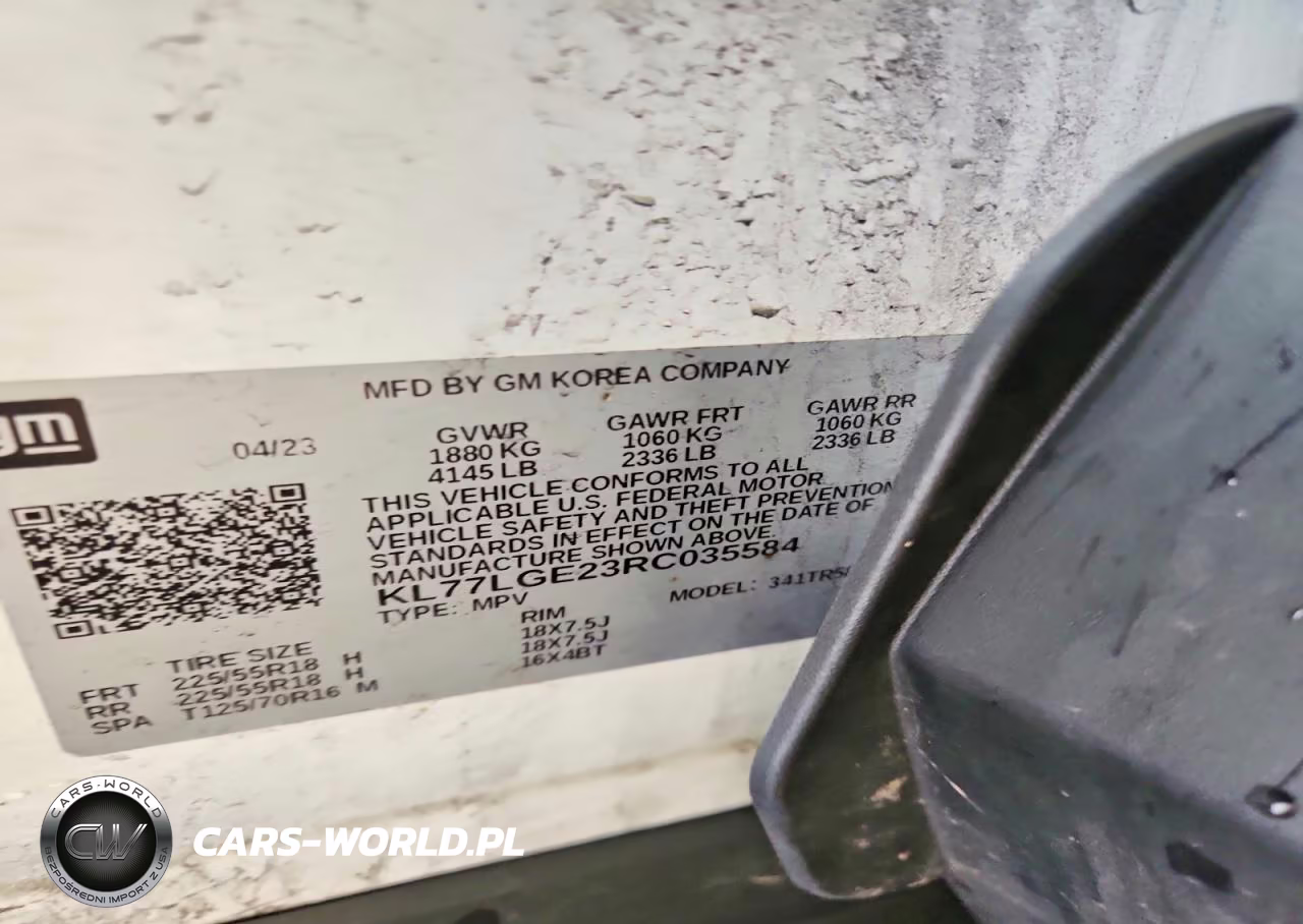 2024 Chevrolet Trax 1Rs VIN:KL77LGE23RC035584 - 13