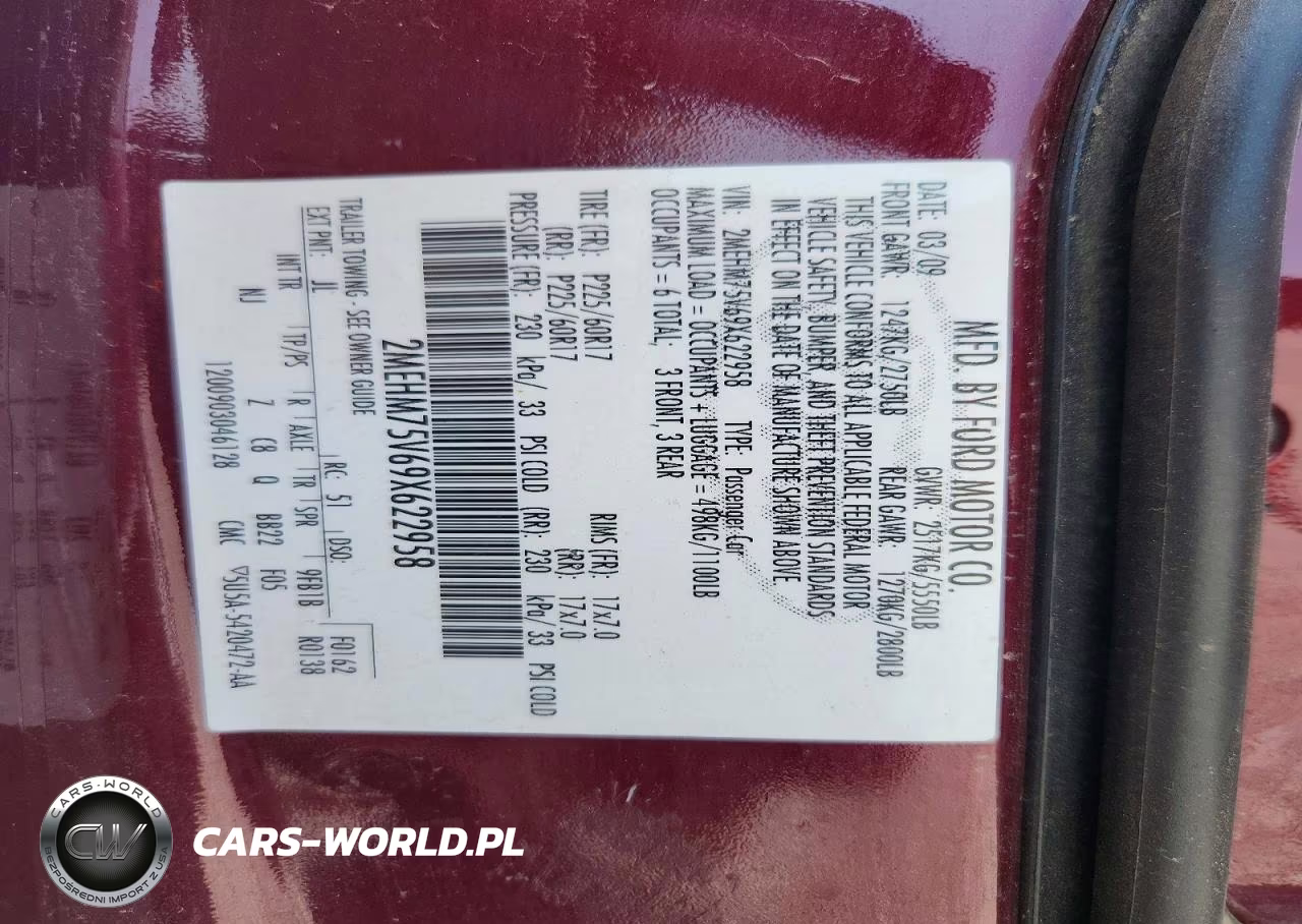 2009 Mercury Grand Marquis Ls VIN:2MEHM75V69X622958 - 12