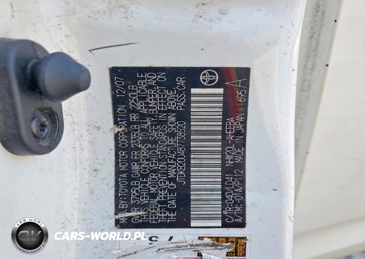 2008 Toyota Prius VIN:JTDKB20U487738520 - 13