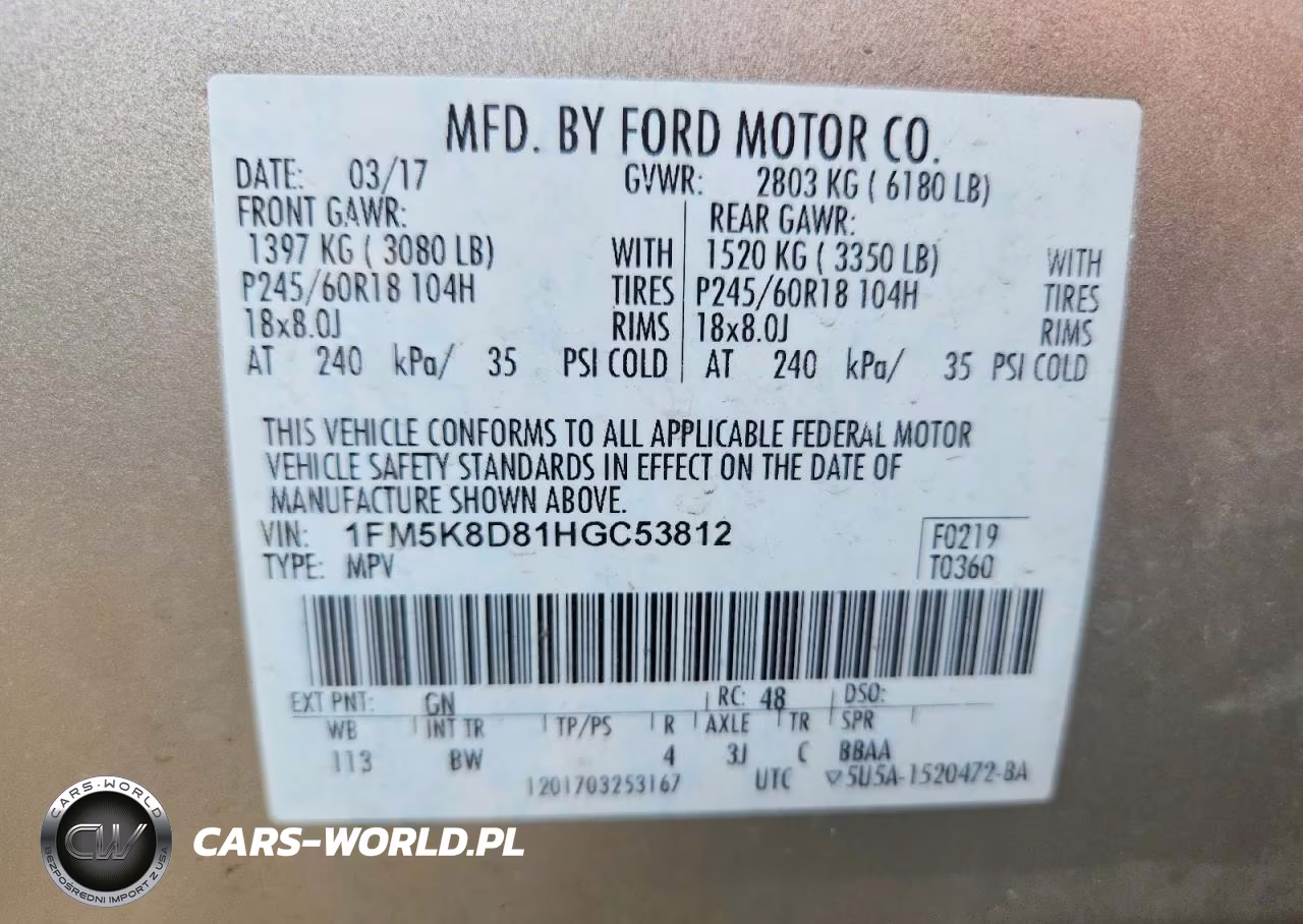 2017 Ford Explorer Xlt VIN:1FM5K8D81HGC53812 - 14