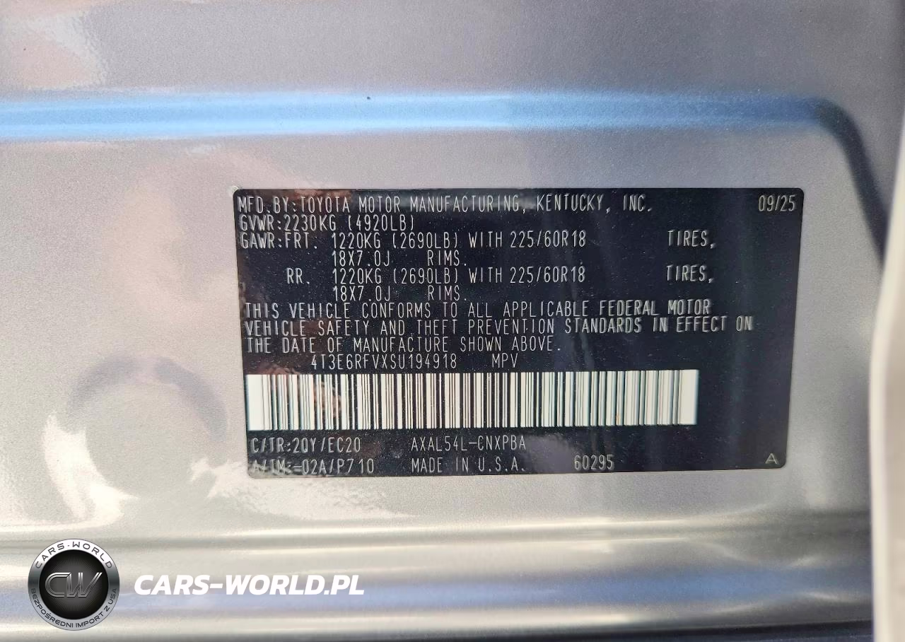 2025 Toyota Rav4 Xse VIN:4T3E6RFVXSU194918 - 14