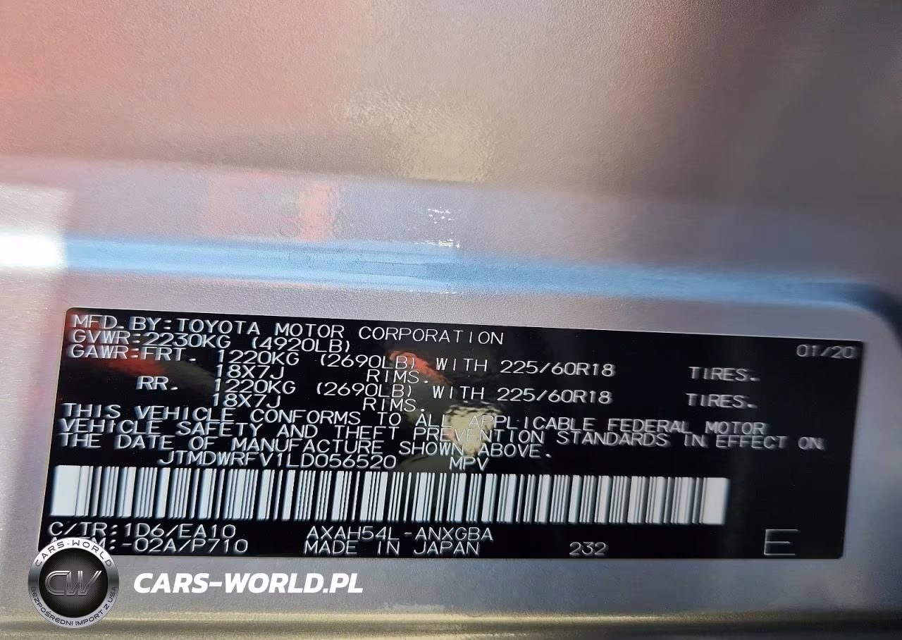 2020 Toyota Rav4 Limited VIN:JTMDWRFV1LD056520 - 13