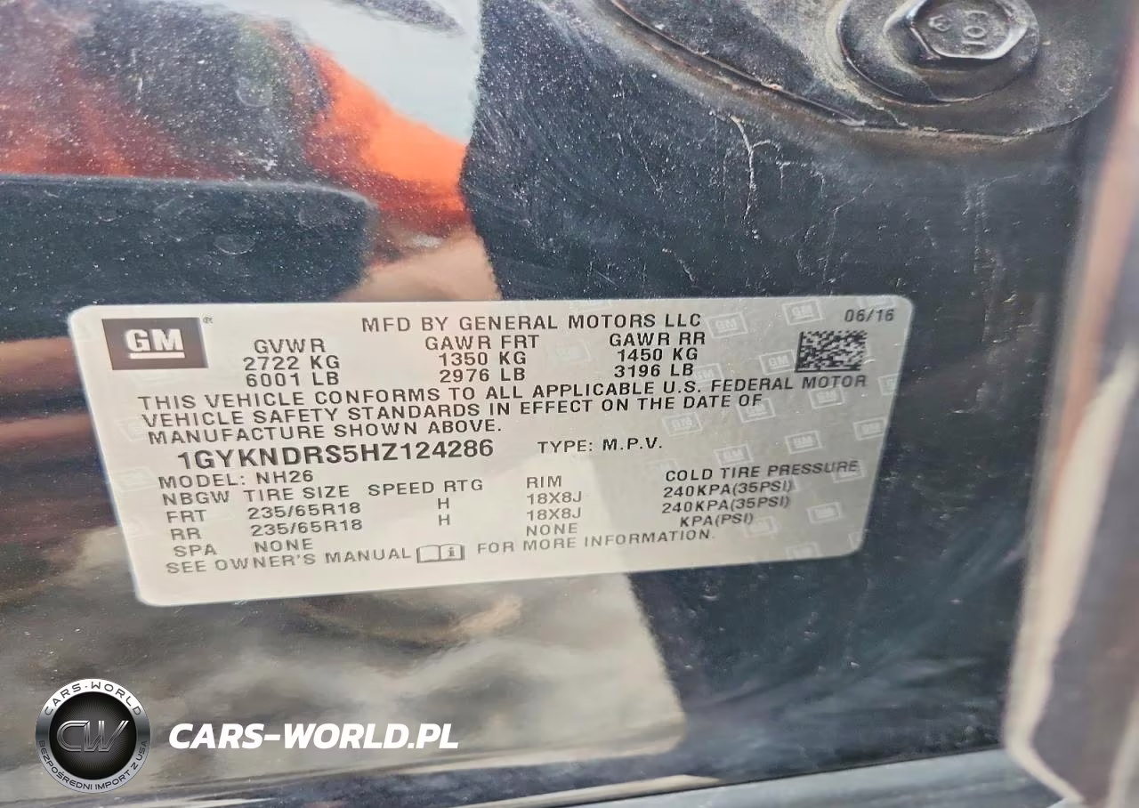 2017 Cadillac Xt5 Luxury VIN:1GYKNDRS5HZ124286 - 13
