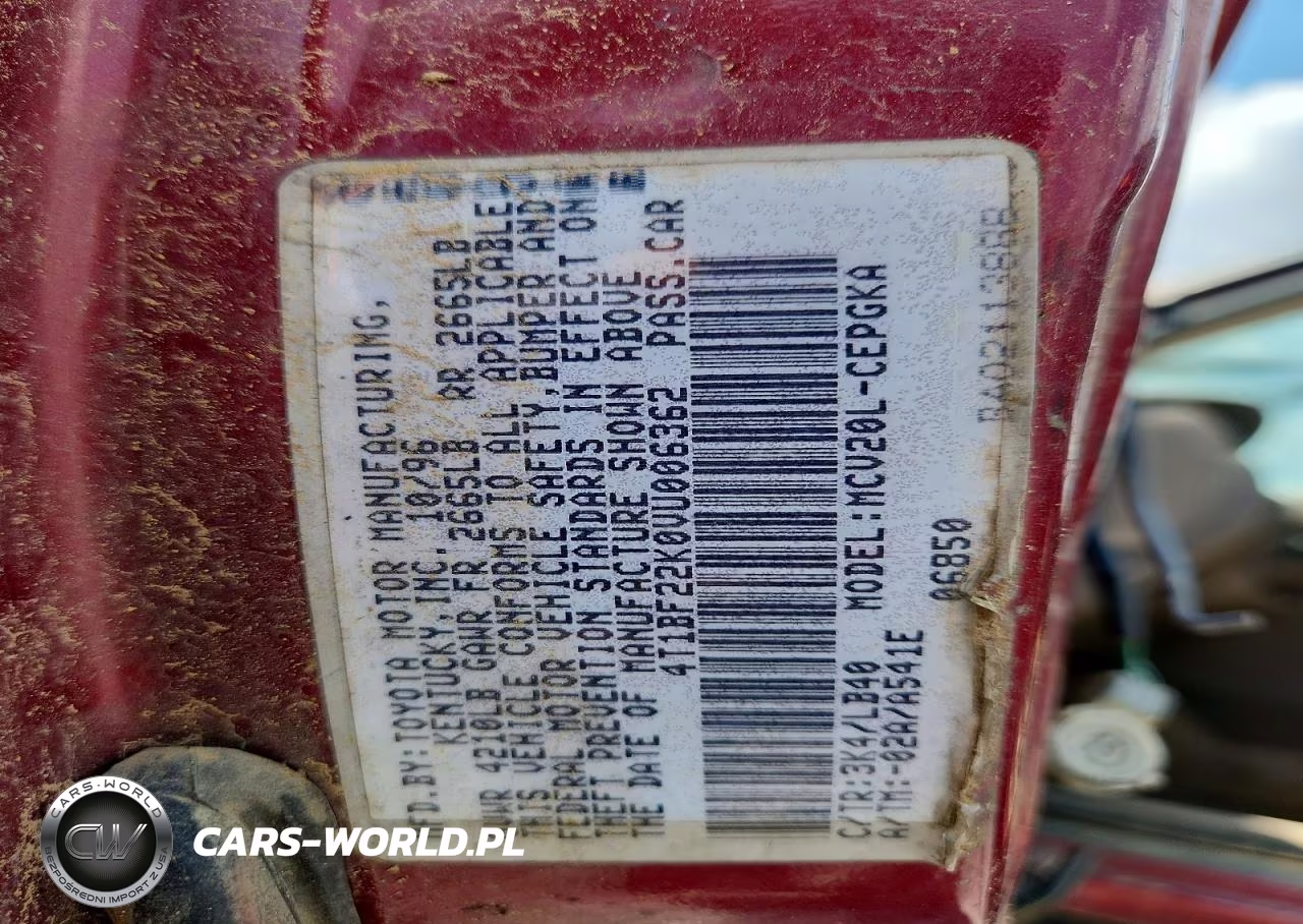 1997 Toyota Camry Xle V6 VIN:4T1BF22K0VU006362 - 12