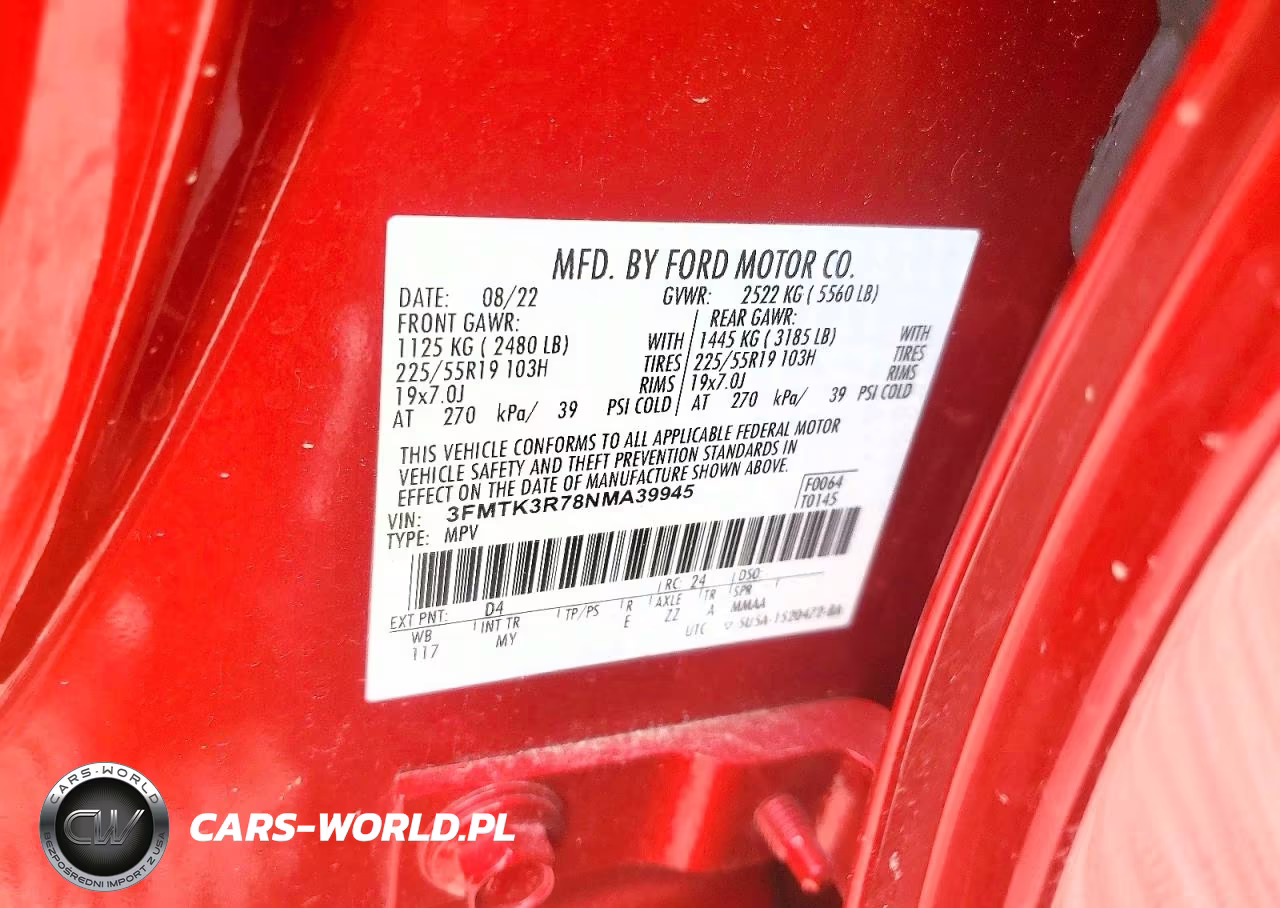 2022 Ford Mustang Mach-E Premium VIN:3FMTK3R78NMA39945 - 14
