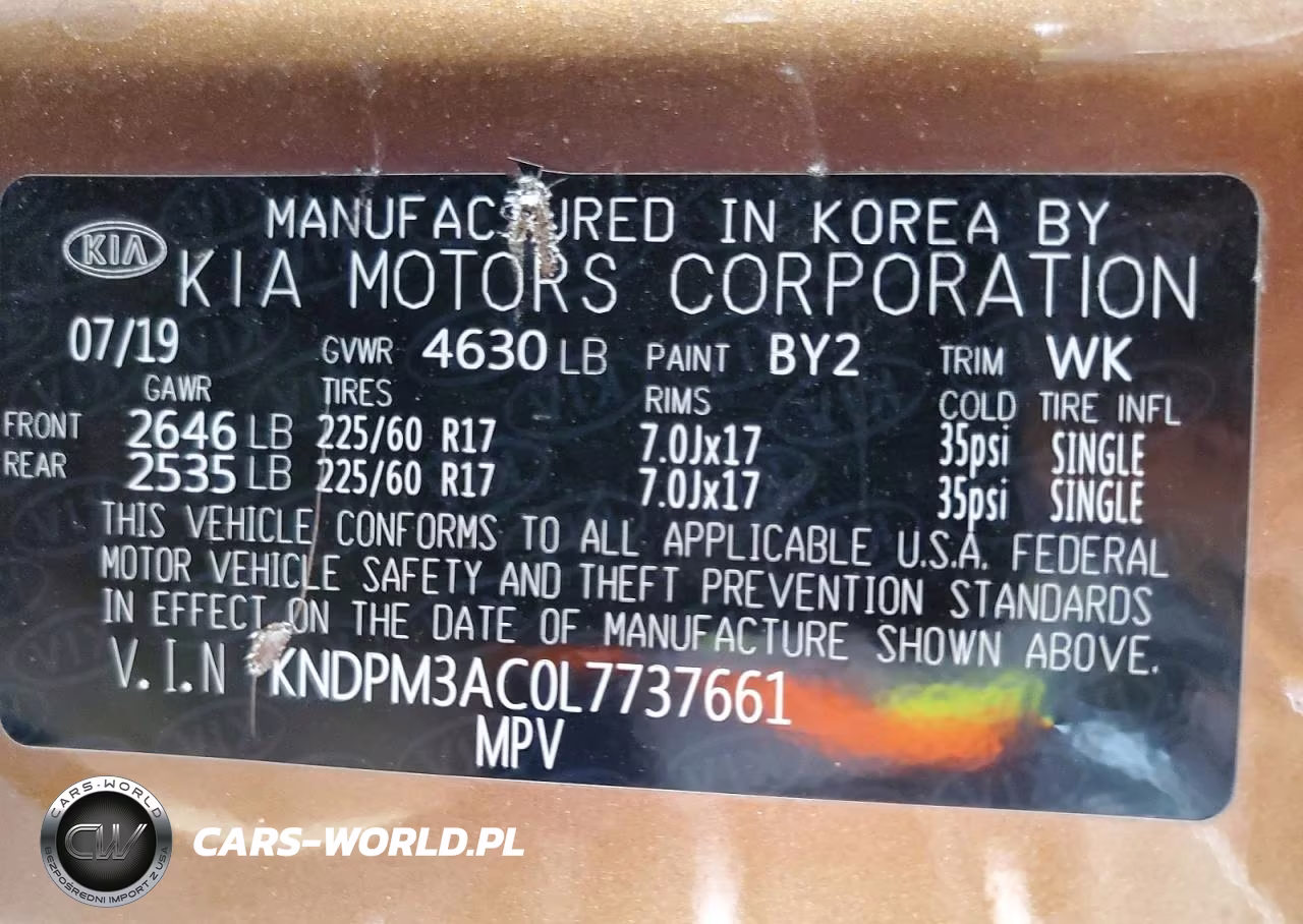 2020 Kia Sportage Lx VIN:KNDPM3AC0L7737661 - 12