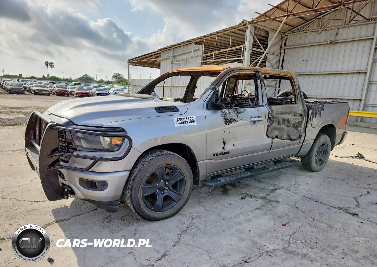 2021 Ram 1500 Big Horn-Lone Star VIN:1C6RREFTXMN690481 - 1