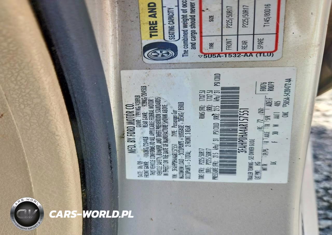 2010 Ford Fusion Se VIN:3FAHP0HA4AR157551 - 12